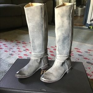 EUC Frye Shirley Riding Plate Boot
